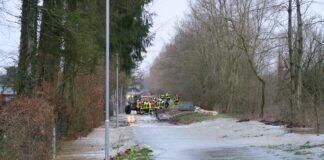 Hochwasser am Inheiden/Trais-Horloffer See