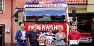 Hüttenberger Feuerwehrmann zu Besuch bei der Feuerwehr in Hüttenberg/Kärnten