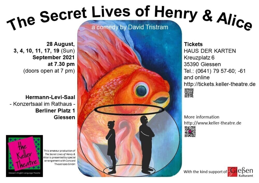 Poster The Secret Lives of Henry and Alice Poster "The Secret Lives of Henry & Alice, the Keller Theatre
