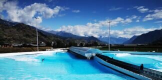 Surfen in den Alpen