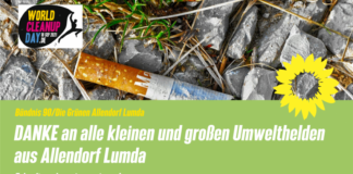 World Cleanup Day 2021: DANKE an alle kleinen und großen Umwelthelden aus Allendorf Lumda
