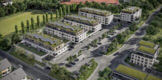 Oben wohnen, unten einkaufen ALDI SÜD baut in Waldbronn (Baden-Württemberg)