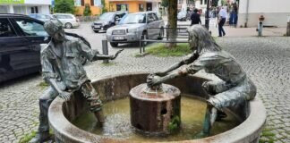 Der schöne Brunnen in Pfronten