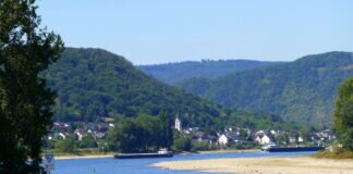 Mit dem Rad unterwegs am Rhein