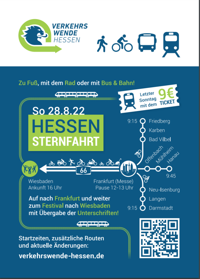 Verkehrswende-Sternfahrt nach Wiesbaden