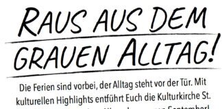 Raus aus dem Grauen Alltag! Raus aus dem Grauen Alltag - das Programm der Kulturkirche im September