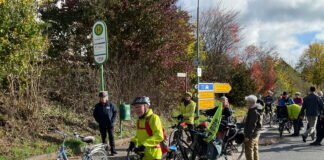 Kleine Orte besser anbinden! Zweite Fahrraddemo der Initiative zur Verkehrswende in Grünberg Fahrraddemo in Stockhausen