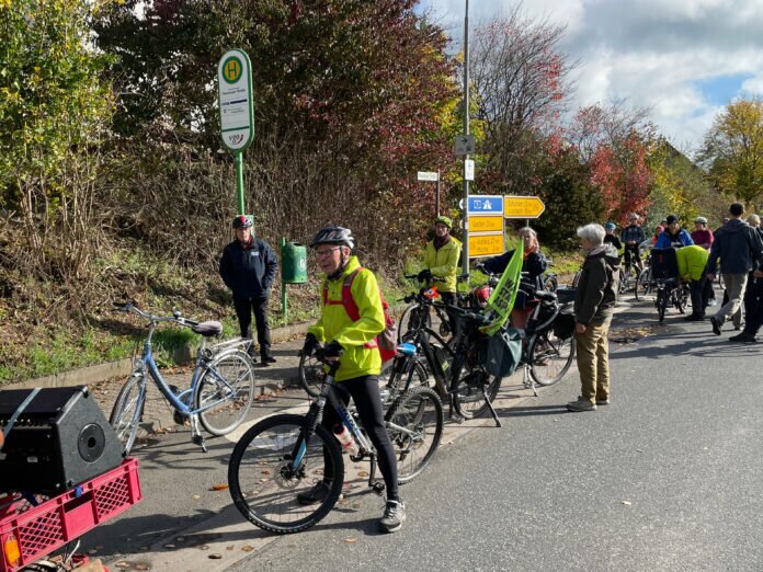 Fahrraddemo in Stockhausen