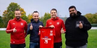Neue Trikots für den TSV Klein-Linden durch Kai Laumann