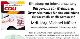 Einladung zur Infoveranstaltung Bürgerbus für Grünberg Einladung zur Infoveranstaltung