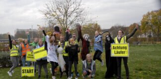 Halloween-parkrun am Schwanenteich
