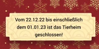 Öffnungszeiten über Weihnachten und Neujahr!