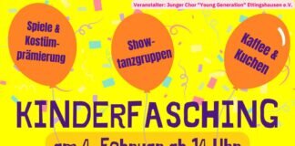 Auf geht’s zum Kinderfasching nach Ettingshausen!