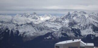 Wenig Schnee am Hohen Ifen