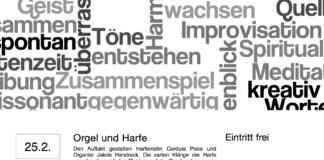 Premiere für Orgel und Harfe im fastenZEITraum am 25.2.23 um 17 Uhr