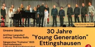 Jubiläumskonzert der “Young Generation” Ettingshausen am 18. März