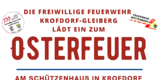 Osterfeuer in Krofdorf-Gleiberg
