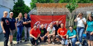 Coca-Cola zum Arbeitseinsatz im Tierheim Gießen