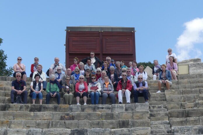 Gruppenfoto im Theater der Antike in Kourion