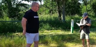 “Tennenlaufbahn” komplett zerstört auf dem Sportgelände “An der Neumühle”