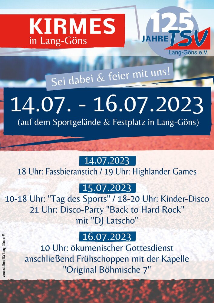 125jähriges Jubiläum des TSV Lang-Göns e.V.