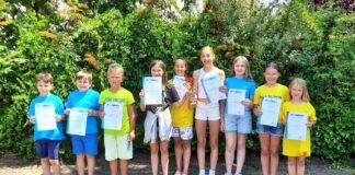 Auch in der Hessischen Konkurrenz können sich die Laubacher RettungsschwimmerInnen sehen lassen – viele Treppchenplätze bei Hessischen Meisterschaften in Griesheim