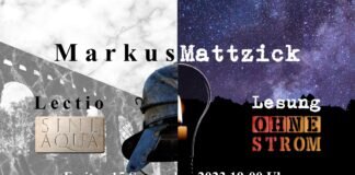 Sine Aqua – Ohne Strom – Autorenlesung mit Markus Mattzick