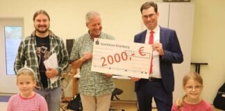 Spende der Sparkassenstiftung für neue Keyboards
