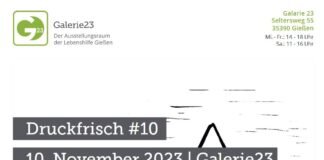 Alle Jahre wieder – Eröffnung „Druckfrisch #10“ am 10. November in der Galerie23