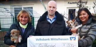 500,- Euro Spende von Firma Kretz + Wahl
