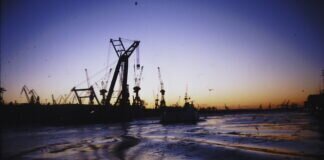 Winter im Hamburger Hafen