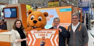 OBI Markt Gießen spendet 1800 Euro an die Tafel Gießen