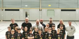 Gießen Golden Dragons U10 startet in die Flag Winter Saison