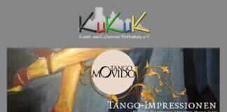 Schnupperstunde „Einführung in den Tango-Tanz“ am 5.5. um 15 Uhr im KuKuK – Milonga 16 bis 19 Uhr