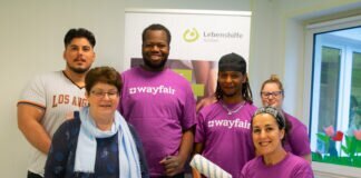 Wayfair-Mitarbeiter verleihen Lebenshilfe-Frühförder- und Beratungsstelle neuen Anstrich