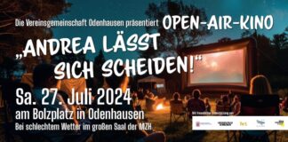 Vereinsgemeinschaft Odenhausen/Lahn besteht seit 25 Jahren und veranstaltet das 1. OPEN-AIR KINO