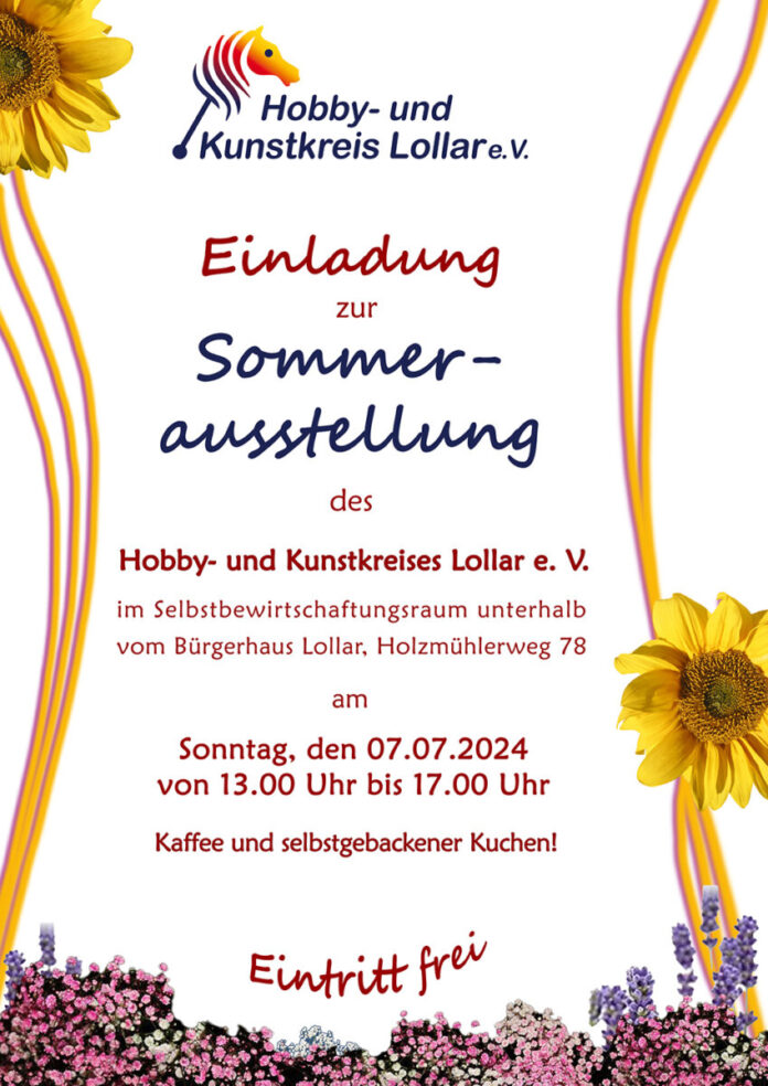 Sommerausstellung 2024 Hobby- und Kunstkreis Lollar