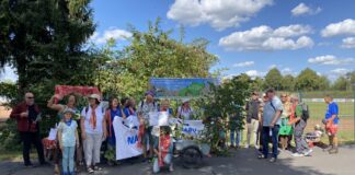 Hungener Naturschutzgruppen präsentieren beim Festzug zum Hungener Schäferfest das Thema: