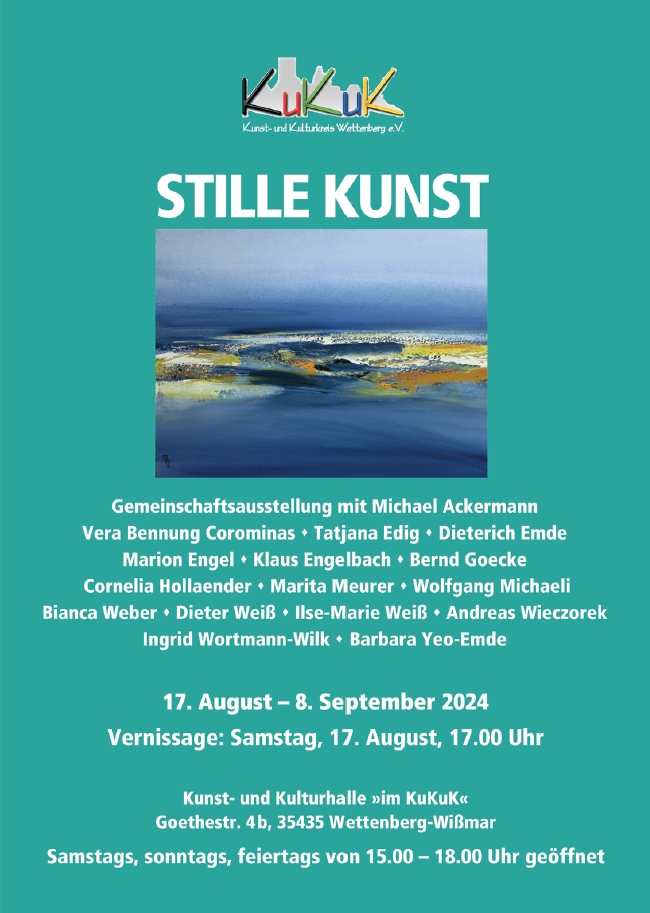 20240817 Stille Kunst Plakat