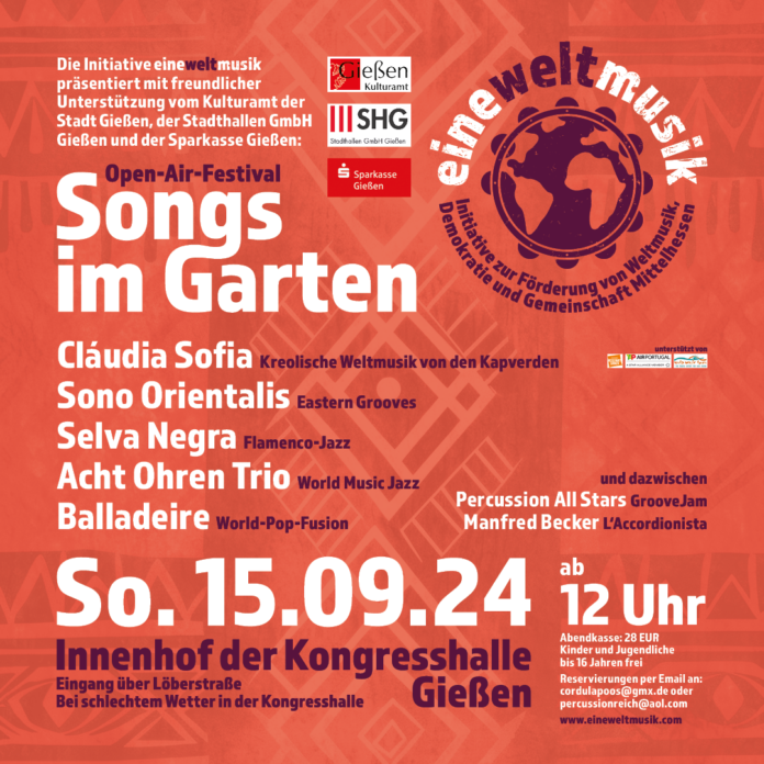 20240915 songs im garten Plakat