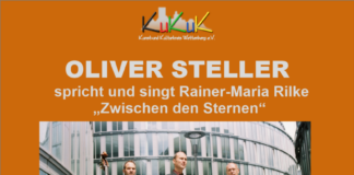 Oliver Steller spricht und singt Rainer-Maria Rilke “Zwischen den Sternen”, 22. September 2024 um 18 Uhr