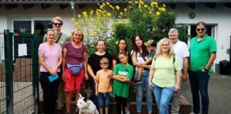 Mitarbeiterinnen und Mitarbeiter der Creditreform Gießen Hain KG spenden 605,- Euro an das Tierheim Gießen