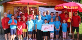 Sommerfest der DLRG Grünberg mit Spendenübergabe
