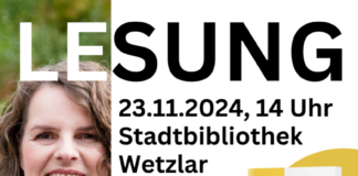 Lesung am 23.11.2024 in Wetzlar mit Susanne Burzel