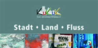 TADT – LAND – FLUSS KuKuK-Ausstellung vom 26. Oktober bis 17. November mit Werken von Michael Ackermann, Gabriele Herlitz, Gabriele Köhlinger und Achim Schwarz-Tuchscherer