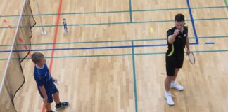 Hungener Badmintonjugend trainiert mit Nationalspielern
