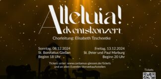 Adventskonzert von Cantamus Gießen in der Bonifatiuskirche