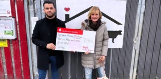 Firma Kaya spendet 2.000€ für das Tierheim