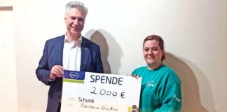 Großzügige Spende von der Firma Schunk an das Tierheim