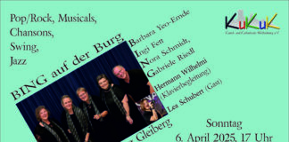 Das Konzert „BING auf der Burg“ am 8.2.25 wegen Krankheit verschoben